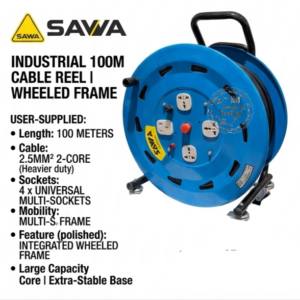 SAWA 2.5mm × 100m Extension Cable Reel
