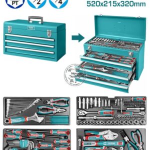 132 pcs TOTAL Tools Chest  Set (THPTCS71321)