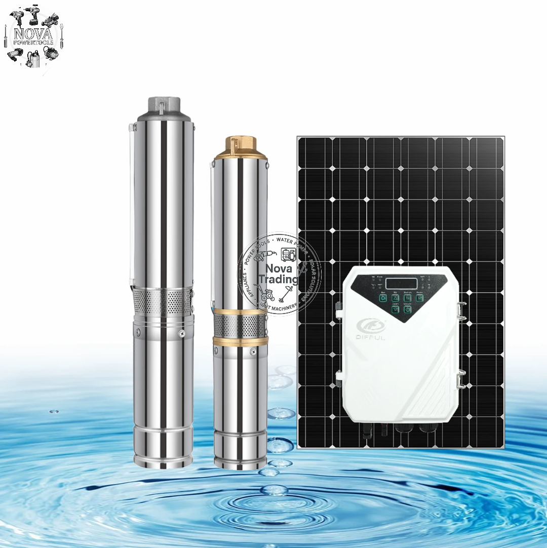 PREMIER 250w, 65m Solar D.C. Submersible Water Pump With Digital Controller